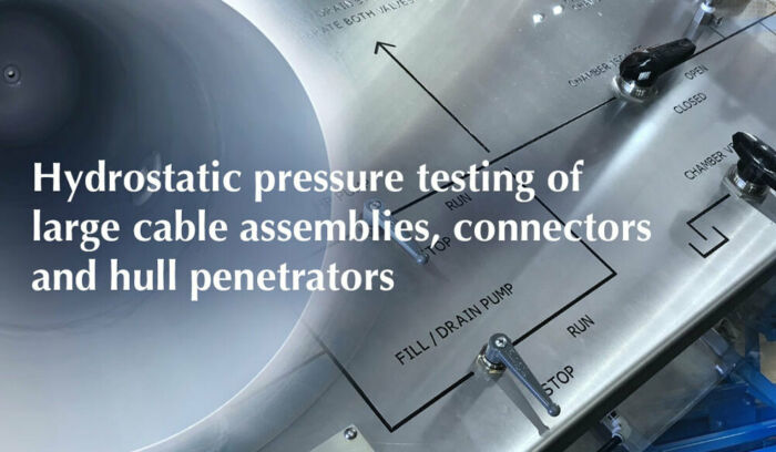 Hydro Group Systems Inc extends testing facilities with the installation of a new pressure testing vessel